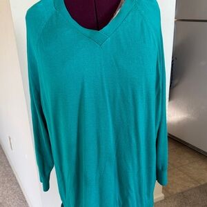 Faded Glory Turquoise Knit Top
